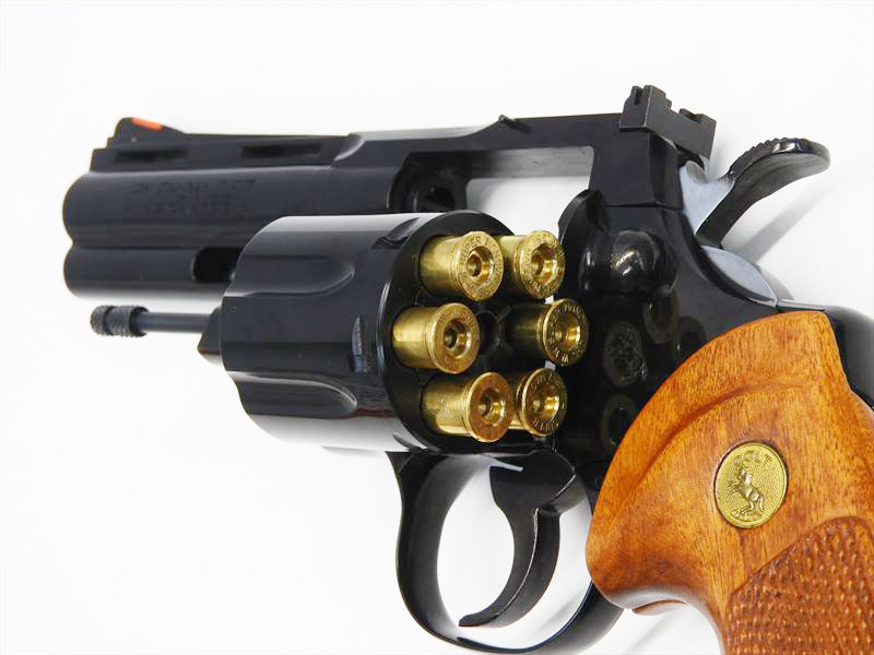 [コクサイ] コルト パイソン 4in 木製グリップ No.296