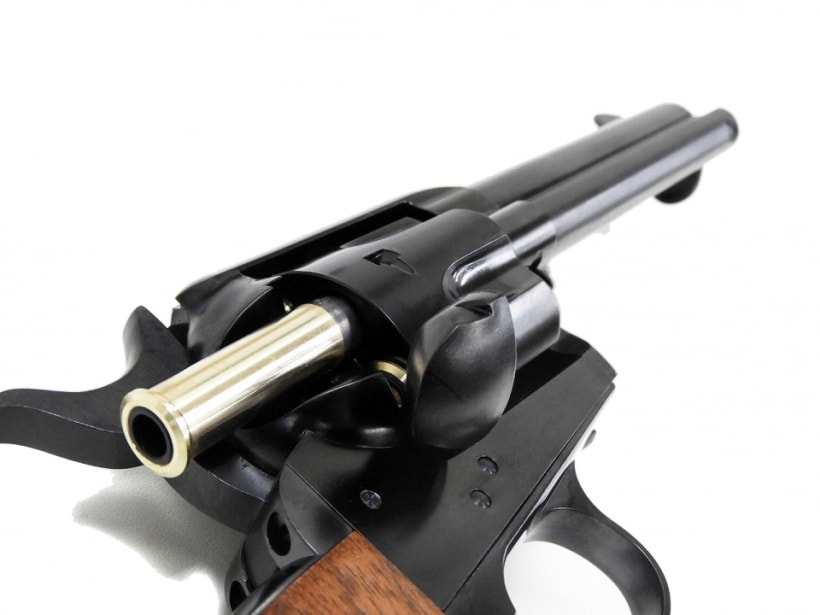 [マルシン] SAA.45 シビリアン Wディープブラック 木製グリップ