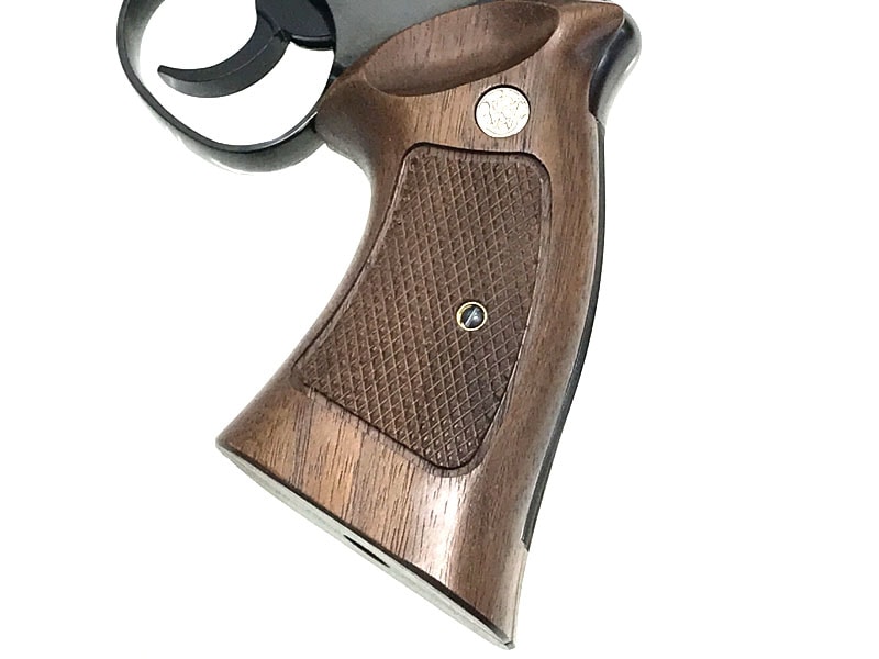 [マルシン] M29 クラシック 5インチ WディープブラックABS ハーフチェッカー木製グリップ