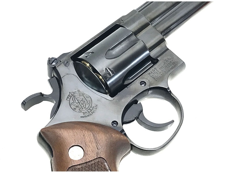 [マルシン] M29 クラシック 5インチ WディープブラックABS ハーフチェッカー木製グリップ