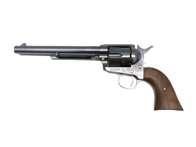 [マルシン] SAA.45 キャバルリー シルバー 木製グリップ