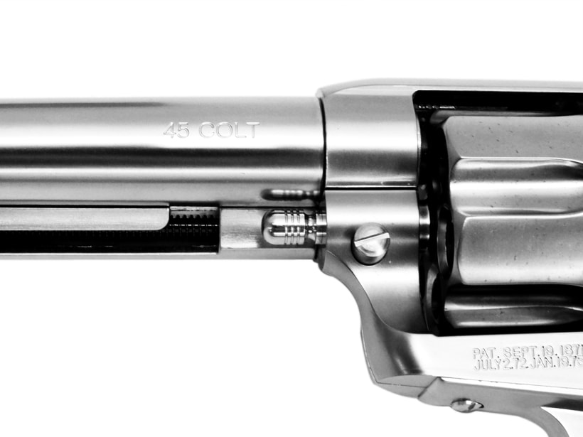 [マルシン] SAA.45 シビリアン シルバー 木製グリップ