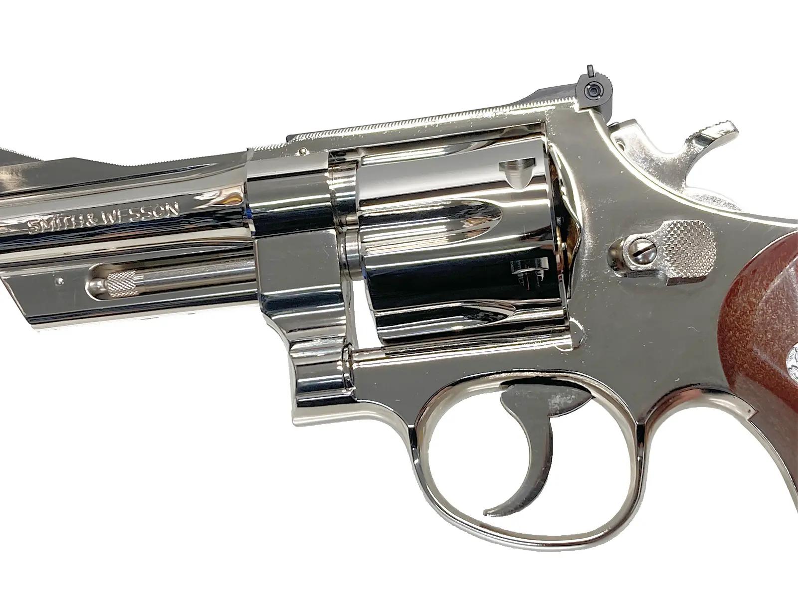 [タナカ] S&W M27 “The .357 Magnum” 3-1/2インチ レジスタードマグナム ニッケルフィニッシュ HW 発火モデルガン