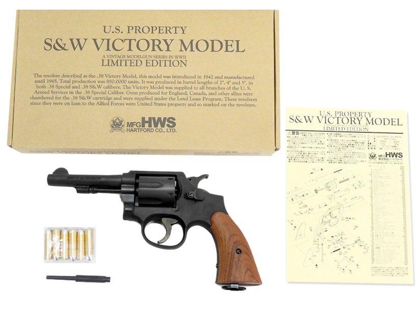 [ハートフォード] S&W ビクトリーモデル 4インチ HW ナチュラル