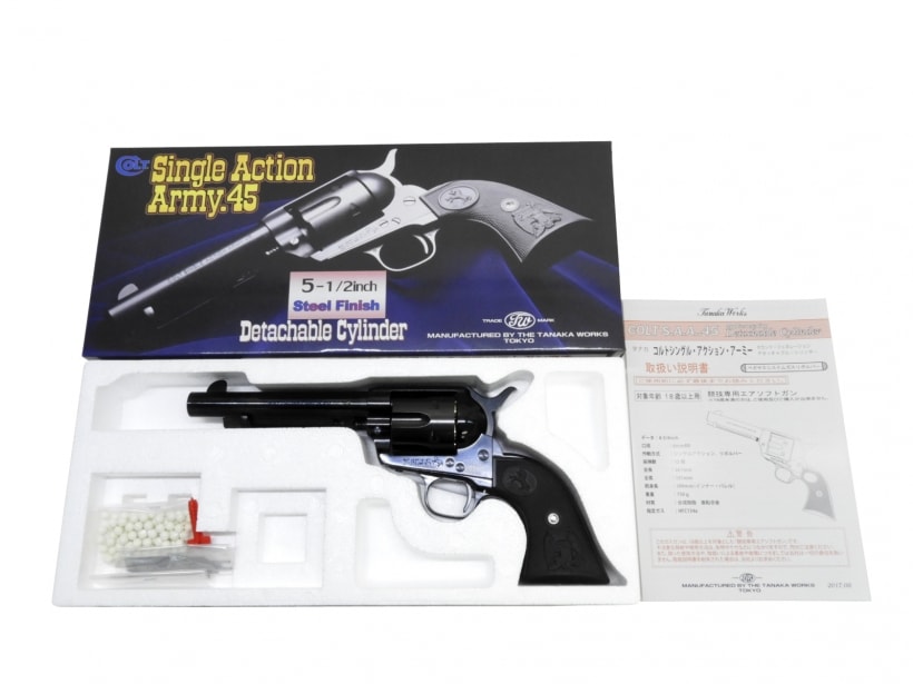 [タナカ] SAA .45 アーティラリー デタッチャブル スチールフィニッシュ