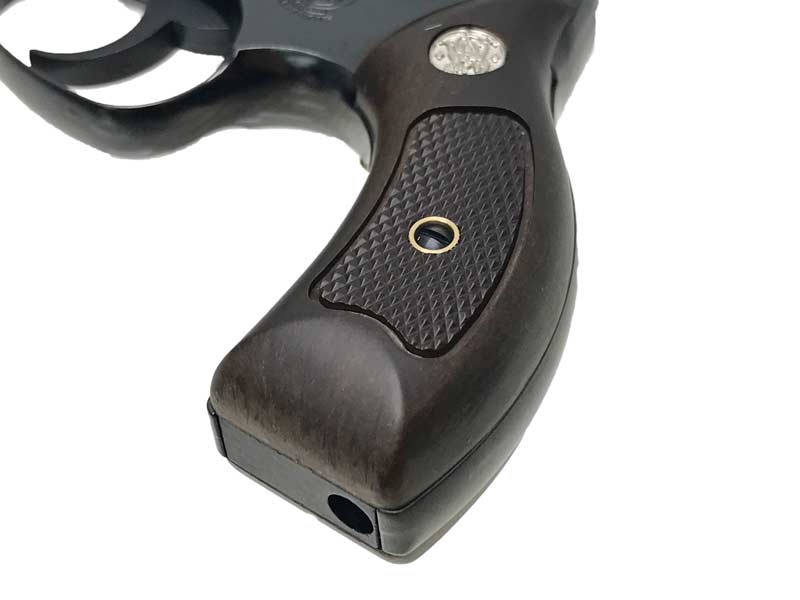[マルシン] S&W M49 ボディーガード 木目調プラサービスグリップ WディープブラックABS