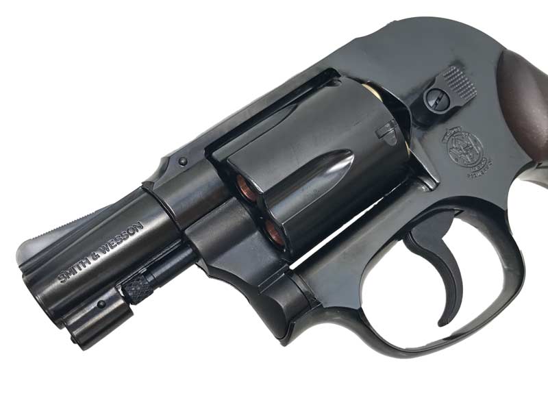 [マルシン] S&W M49 ボディーガード 木目調プラサービスグリップ WディープブラックABS