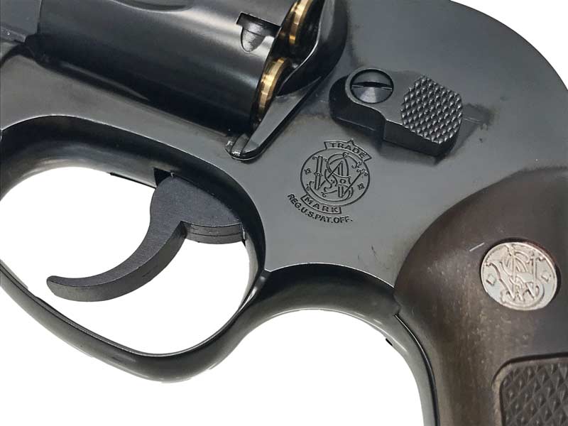 [マルシン] S&W M49 ボディーガード 木目調プラサービスグリップ WディープブラックABS