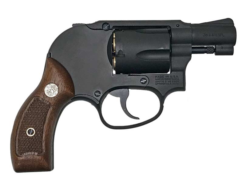 [マルシン] S&W M49 ボディーガード 木製サービスグリップ ブラックHW