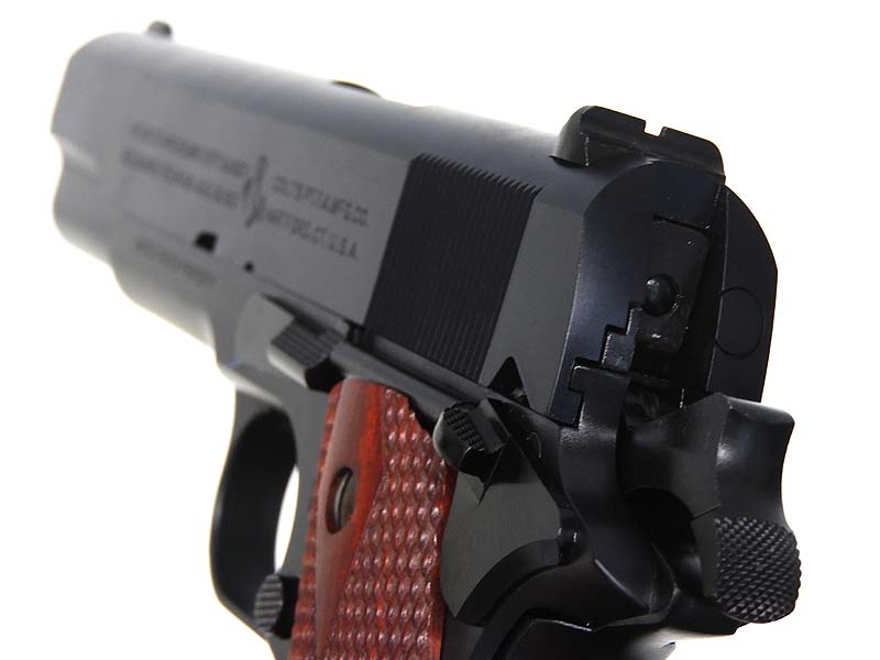 [ウエスタンアームズ] コルトガバメントM1911 ブラックアーミー 木製グリップ付