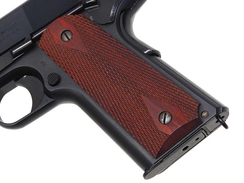 [ウエスタンアームズ] コルトガバメントM1911 ブラックアーミー 木製グリップ付