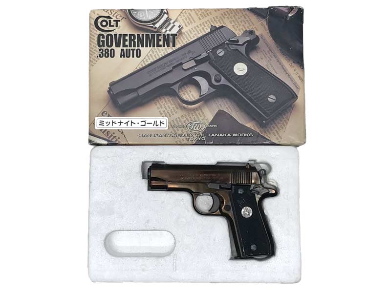[タナカ] コルトガバメント.380AUTO ミッドナイトゴールド