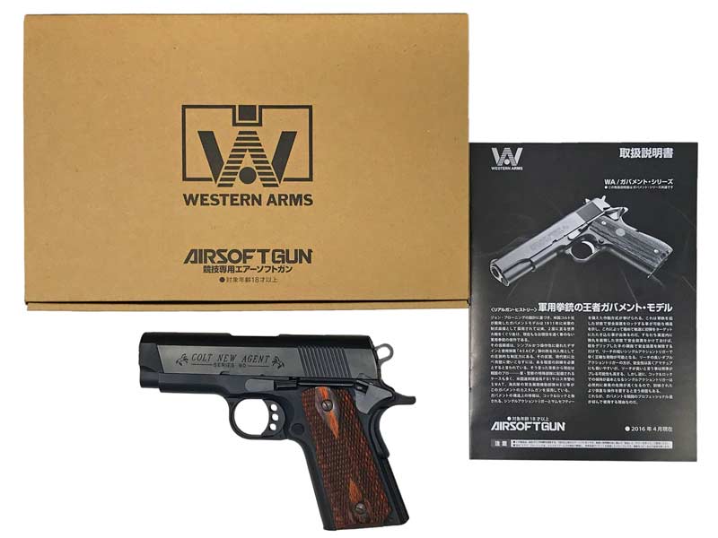 [ウエスタンアームズ] コルト ニューエージェント 実物木製グリップ付