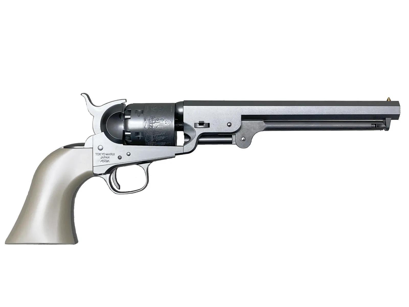 [東京マルイ]  エアリボルバー プロ M1851 NAVY　シルバー