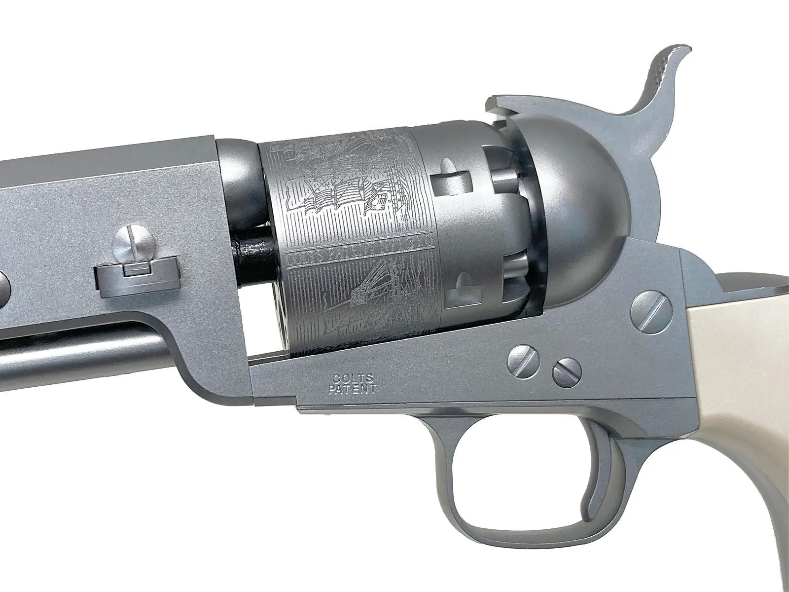 [東京マルイ]  エアリボルバー プロ M1851 NAVY　シルバー