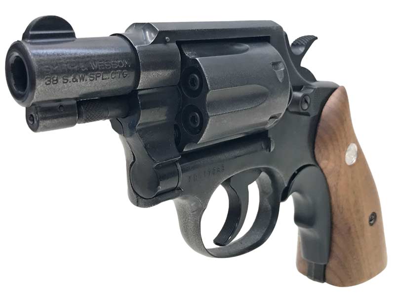 [コクサイ] S&W M10 .38スペシャル OLD HW 2in スムース木製グリップ No.195