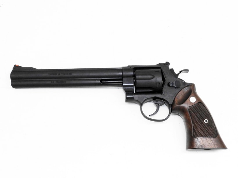 [マルシン] M29 クラシック 8-3/8インチ WディープブラックABS ハーフチェッカー木製グリップ付