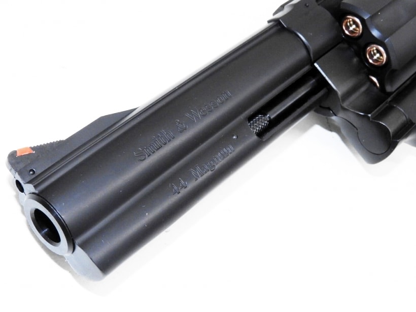 [マルシン] M29 クラシック 5インチ マットブラックABS ハーフチェッカー木製グリップ