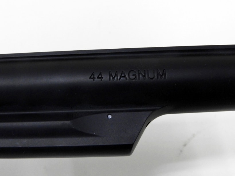[マルシン] M29 6.5インチ マットブラックABS ハーフチェッカー木製グリップ付