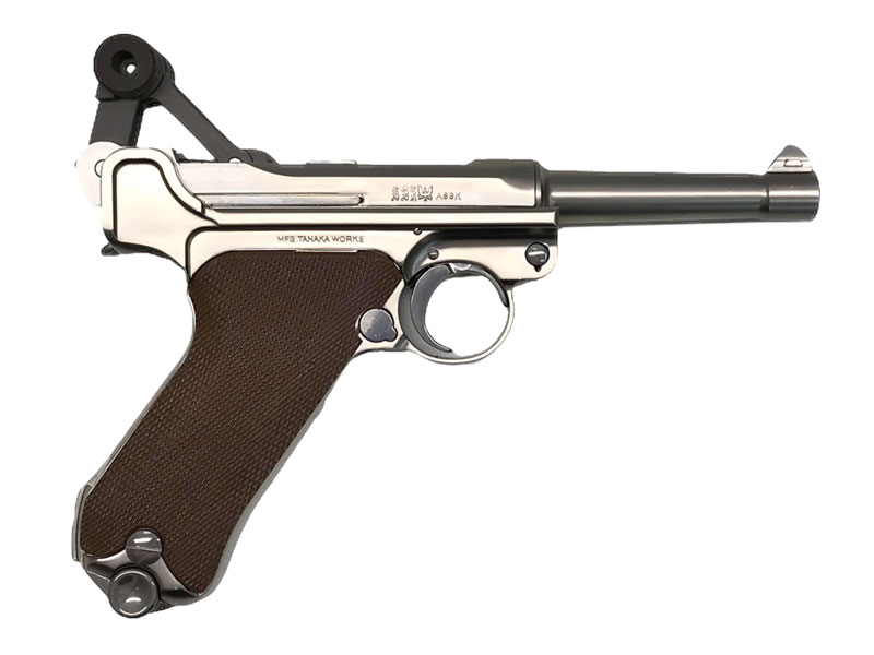 [タナカ] ルガー P08 4インチ シルバー