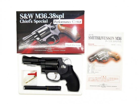 [タナカ] S&W M36.38spl チーフスペシャル 3インチ フラットサイド