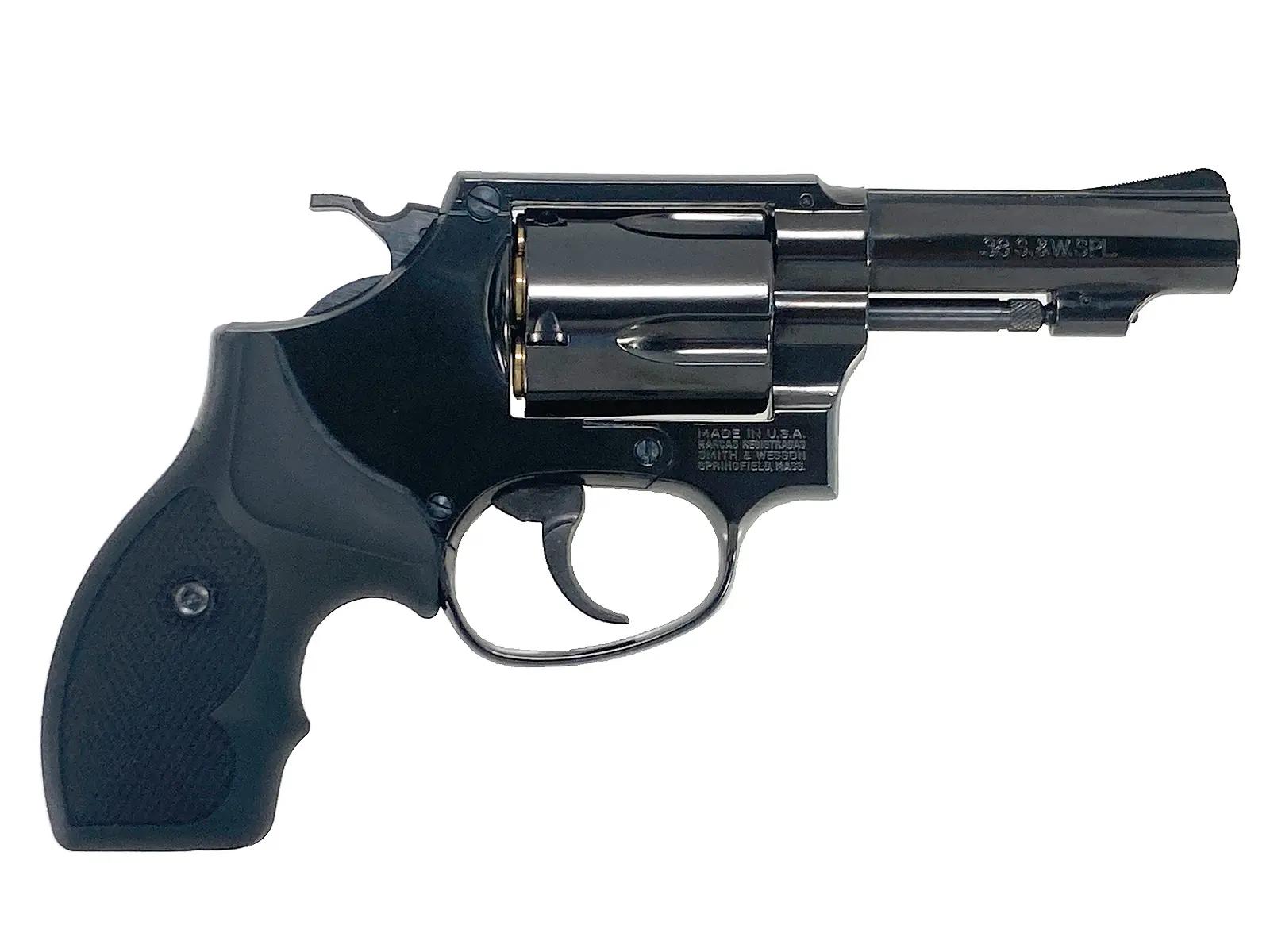 [マルシン] S&W M36 6mm Xカートリッジ 3インチ ディープブラック プラグリップ