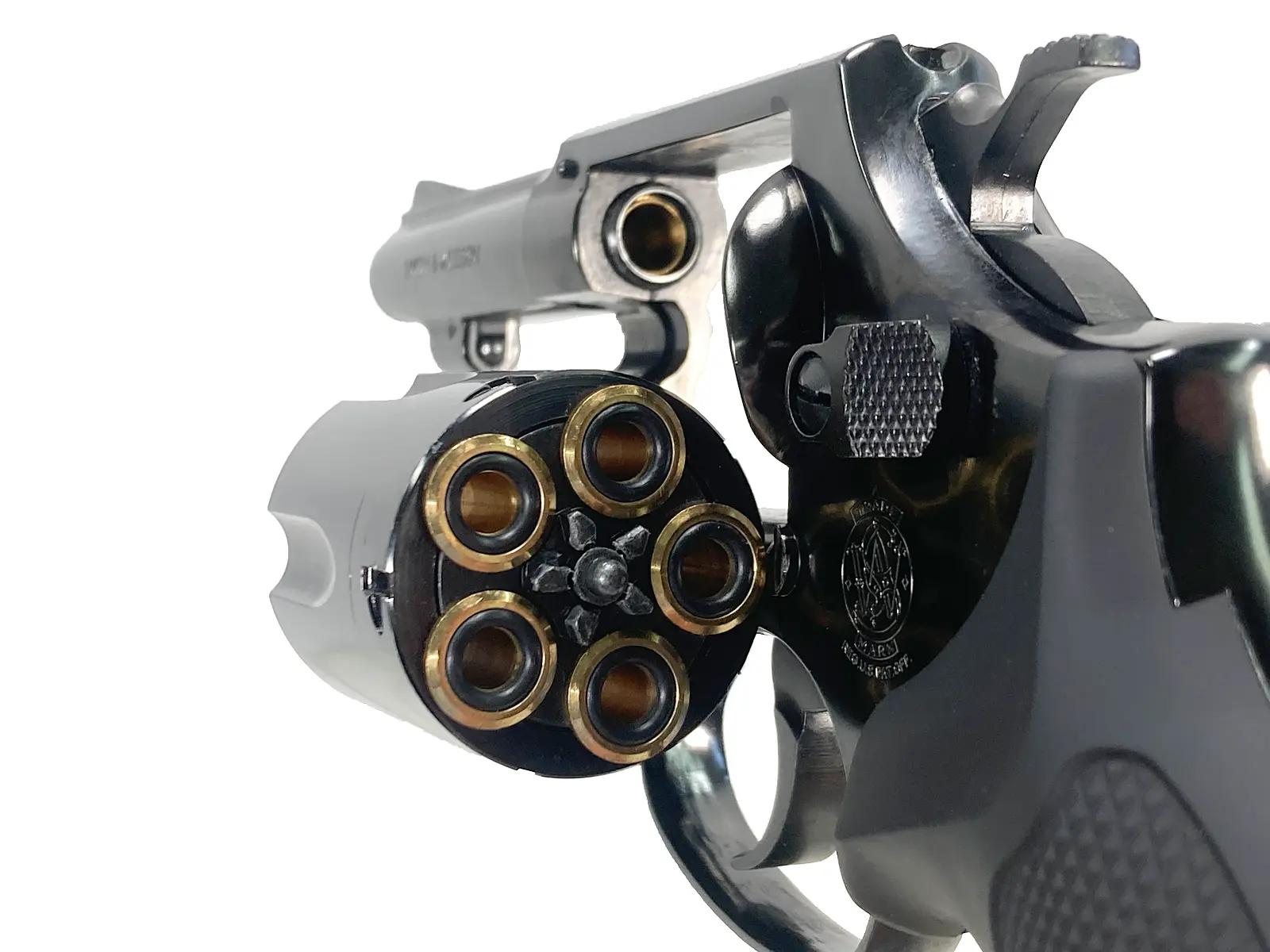 [マルシン] S&W M36 6mm Xカートリッジ 3インチ ディープブラック プラグリップ