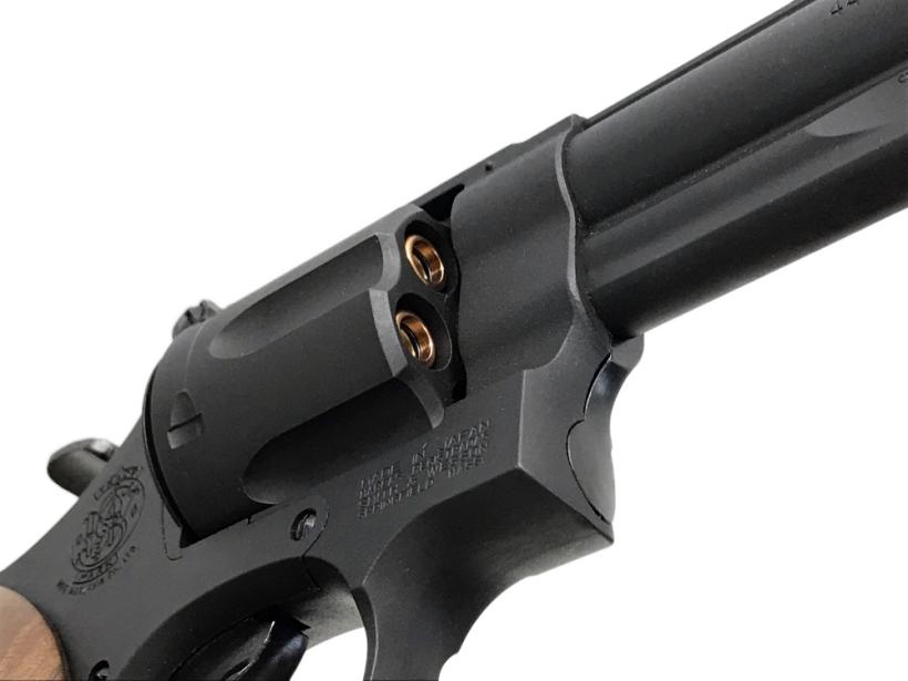 [マルシン] M29 6.5インチ ブラックHW ハーフチェッカー木製グリップ付