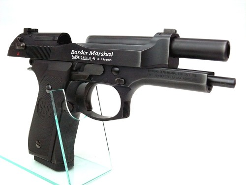 [ウエスタンアームズ] ベレッタ M92FS ボーダーマーシャル リアルスチールフィニッシュ