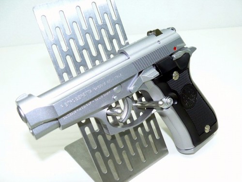 [ウエスタンアームズ] ベレッタ M84FS HW オールシルバー