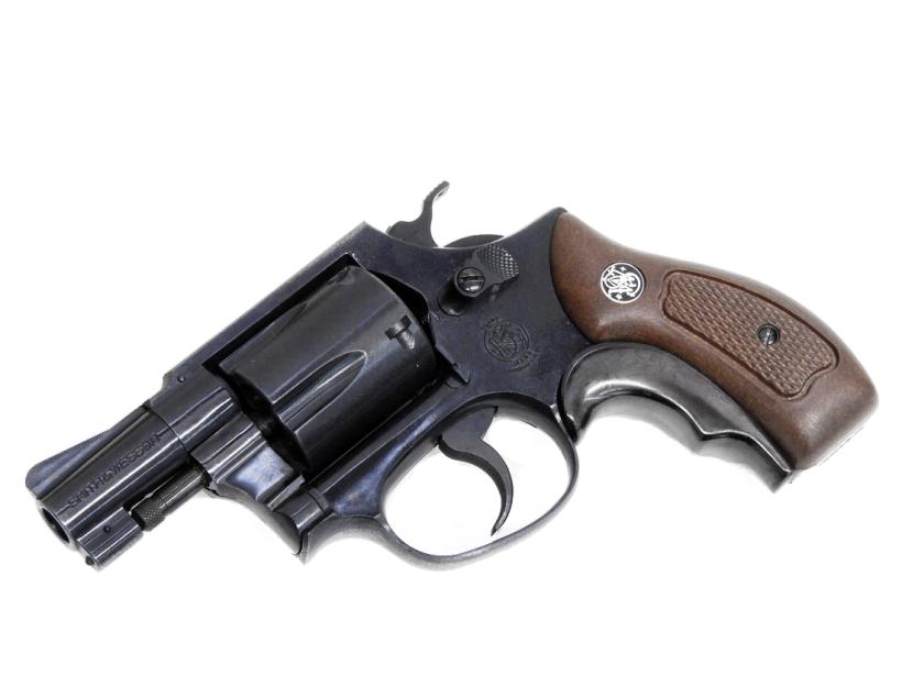 [コクサイ] S&W M36 2in スーパーHW 木製グリップ No.256