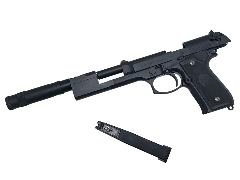 [ウエスタンアームズ] ベレッタ M92FS レオン サイレンサー ブラック