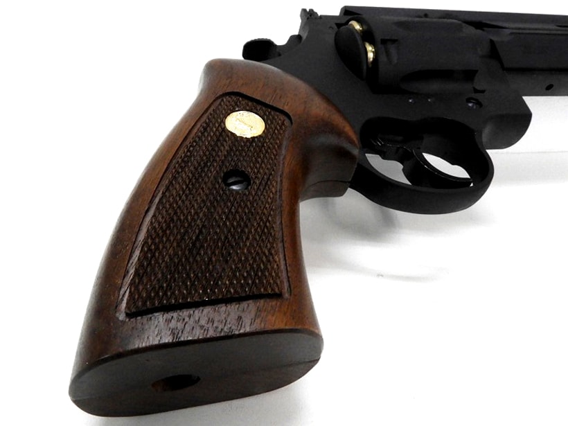 [マルシン] アンリミテッドリボルバー ブラックHW 木製グリップ