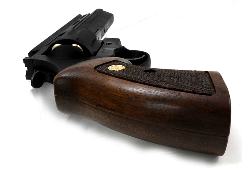 [マルシン] アンリミテッドリボルバー ブラックHW 木製グリップ