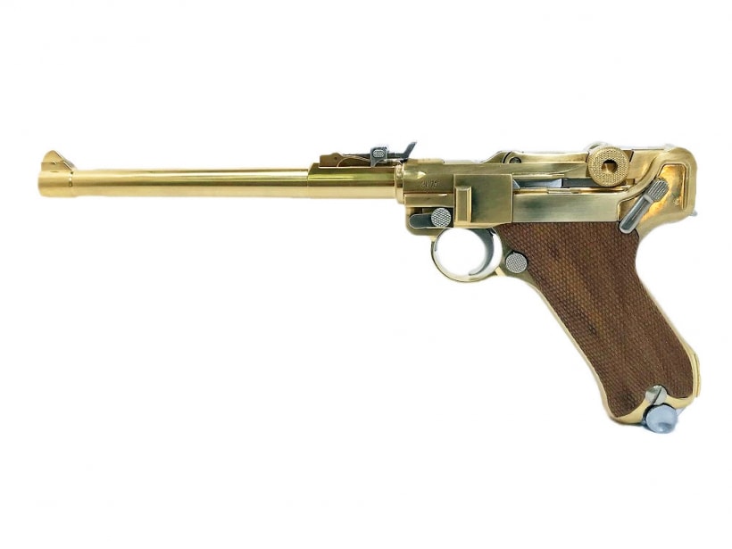 [マルシン] ルガーP08 8in 木製グリップ SMG