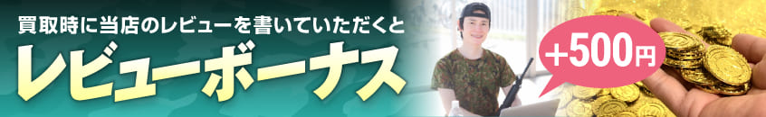 レビューボーナスで買取価格+500円